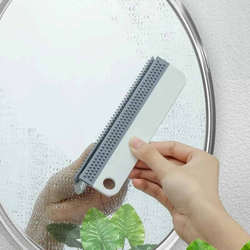

Glass Scraper Household Glass Cleaner Window Cleaner Mirror Brush Wiper Window Bathroom Cleaning Tool Soft Rubber Scraper