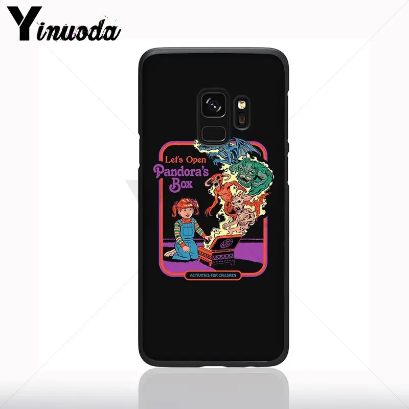 Lucu Halloween Setan Vintage Mari Kita Memanggil Setan Grafis Ponsel Case untuk Samsung Galaxy S10plus S9 S8plus A50 A70 A10 Ponsel