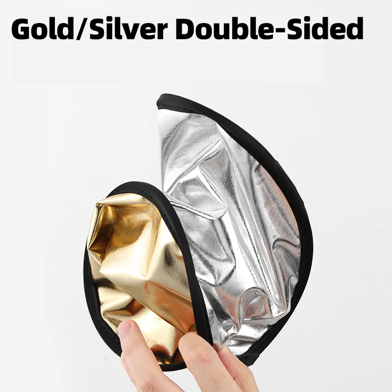 High Quality 2in1 Gold Silver White 30cm Round Outdoor and Indoor Shooting Beaut
