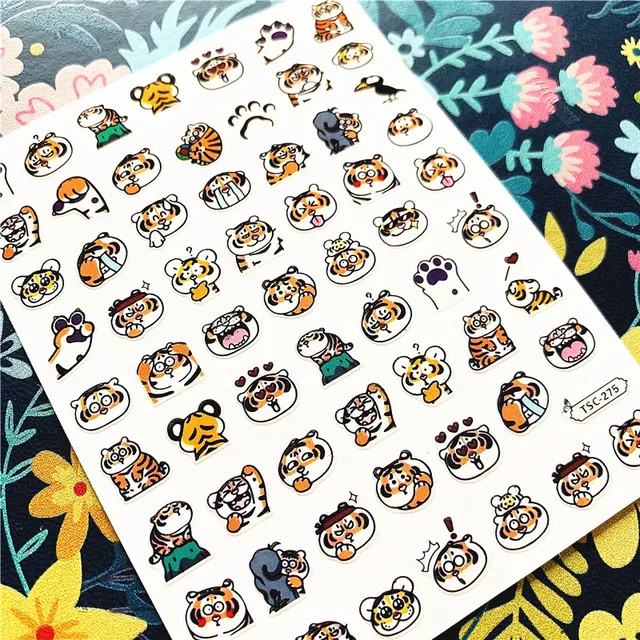 Newest TSC-157 MG-493 Hamster 3d nail art sticker nail decal stamping export japan designs rhinestones  decorations TSC-275