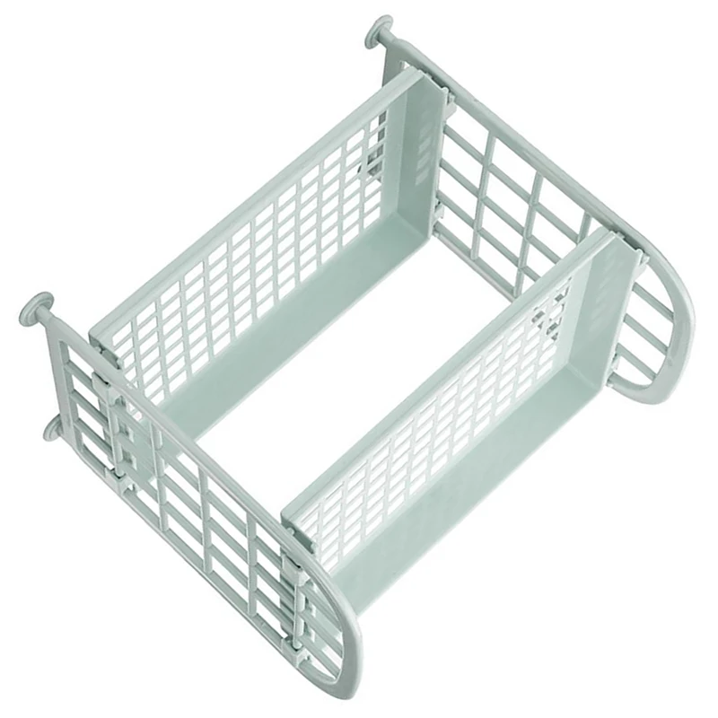 Storage Shelves,Plastic Small Storage Shelves- 2 Tier Shelf Shelving,Kitchen Shelf Bathroom Organizer(Nordic blue) Promotion