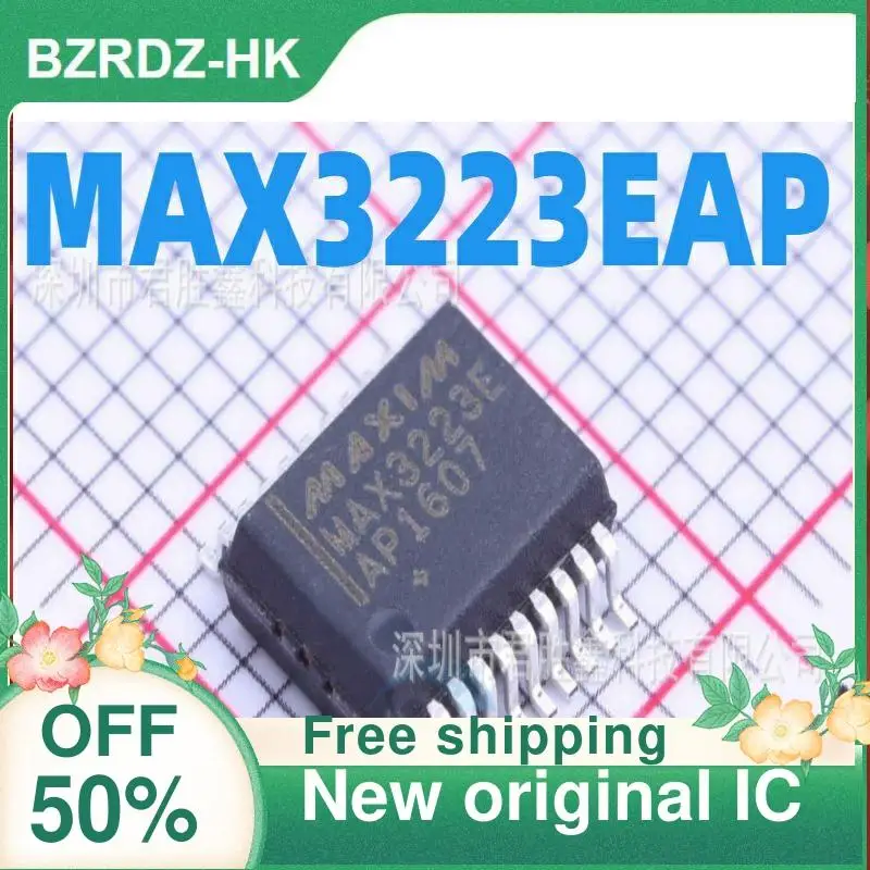 

MAX3223EAP SSOP-20, новая оригинальная интегральная схема, 1-20 шт.
