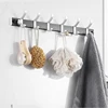 Creative Hook Wall Mounted Coat Hook Bathroom Rack Coat And Hat Free Punching Storage Rack for Clothes Hats Towels Keys 5