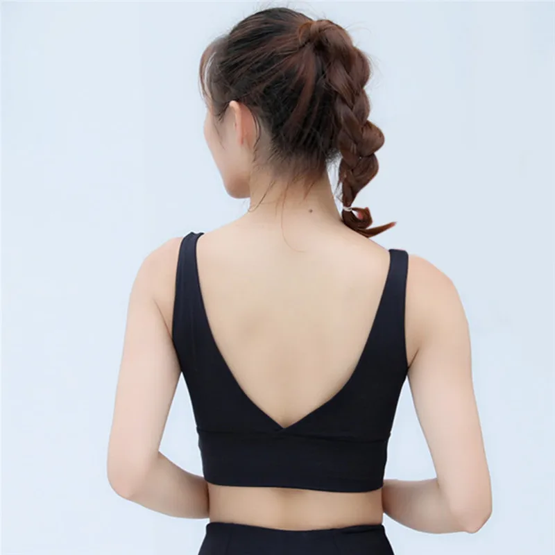 GAOKE Sexy V neck Solid Crop Tops Women Summer Camis cropped feminino Slim Tank Top Streetwear camisa feminina