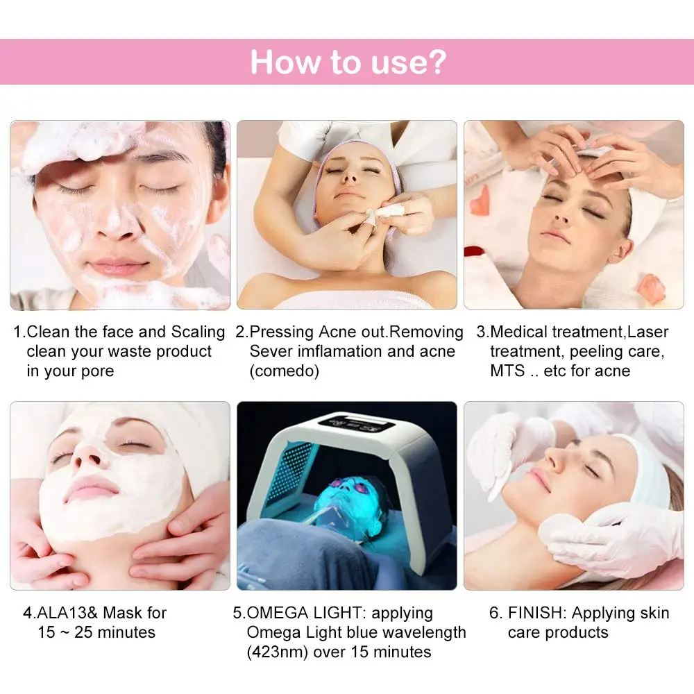 Beauty Star 4/7 цветной светодиодный светильник Фотон Маска для лица машина для кожи, лица и тела Омоложение удаление Прыщи против морщин светодиодный маска для лица