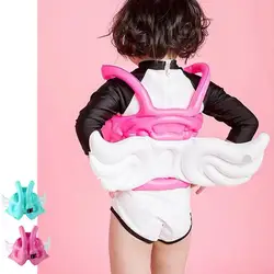 Maillot de bain gonflable avec ailes d'ange pour enfants, vestes à anneaux de flottabilité pour bébé, vêtements de sauvetage, ceinture avec natation D5Z2 