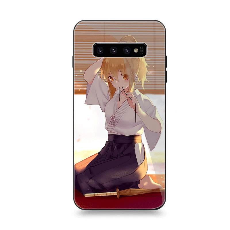 Мобильный чехол для телефона Стекло для samsung A10 A20 A30 A40 A50 A60 A70 S7 край S8 Plus Note 8 9 S10 крышка Таежные ботинки судьба фудзимура - Цвет: G4