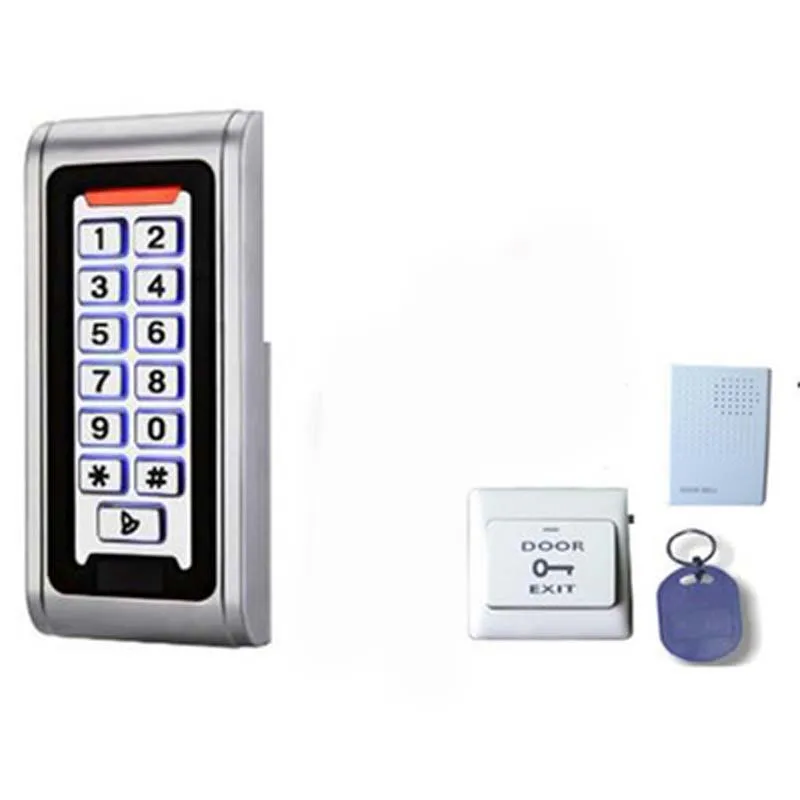 Stainless steel community electronic waterproof smart touch metal access control machine