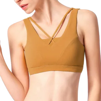 

2019 Ms. Hot Comfortable Running Bra Sports No Steel Ring Solid Color High Quality Sports Underwear бюстгалтерлифчик 02*