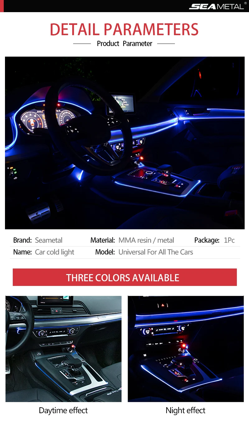 Автомобиль EL неоновая полоса RGB автомобильный атмосферный светильник со звуком и пультом дистанционного управления RGB светодиодный декоративный автомобильный светильник для автомобиля