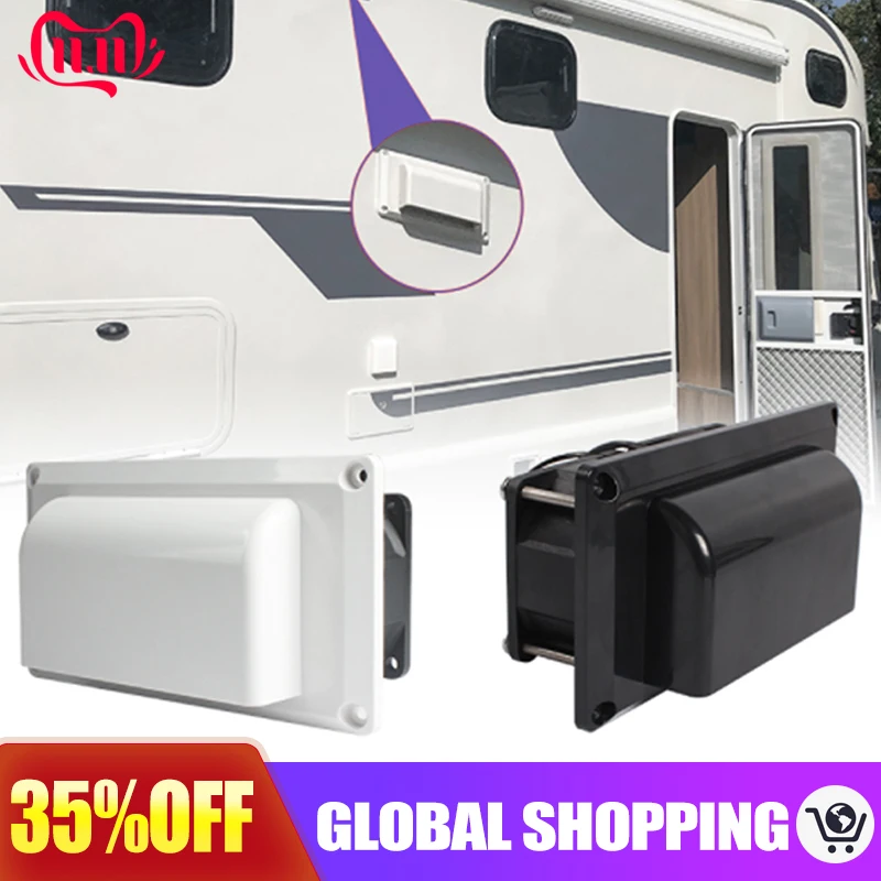 

Caravan Motorhome Trailer Side Air Vent Ventilation Exhaust Fan RV White DC 25W for Camper Trailer Boat Marine Yacht