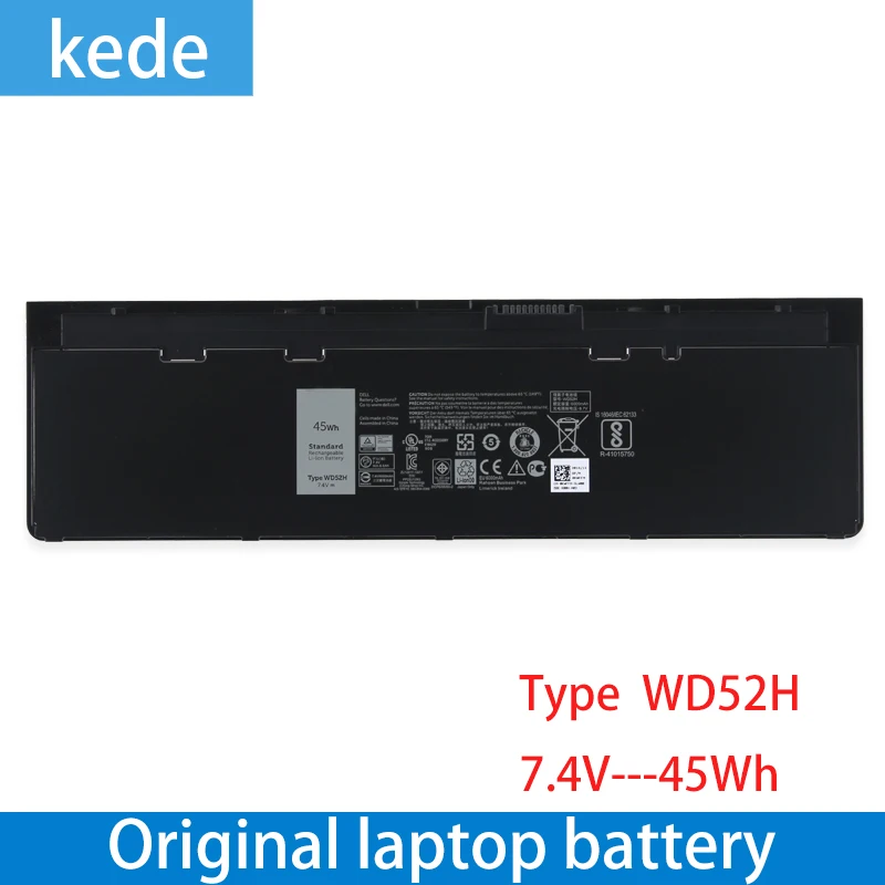 Оригинальный аккумулятор Kede WD52H для ноутбука DELL Latitude E7240 E7250 W57CV 0W57CV GVD76 VFV59 7 4 в 52