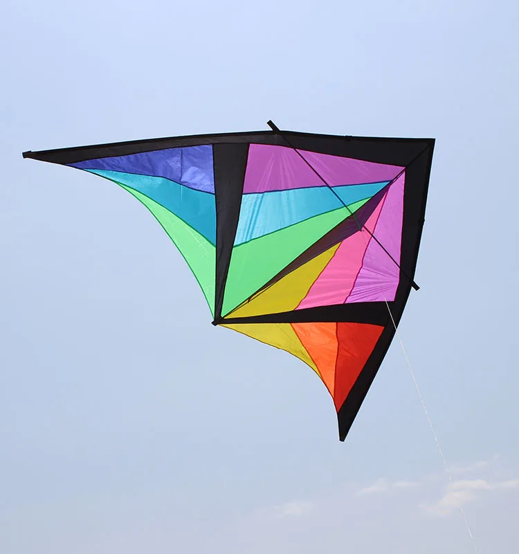 2,8 м красочный delta треугольный воздушный змей для audlts открытый Забавный Однолинейный змей
