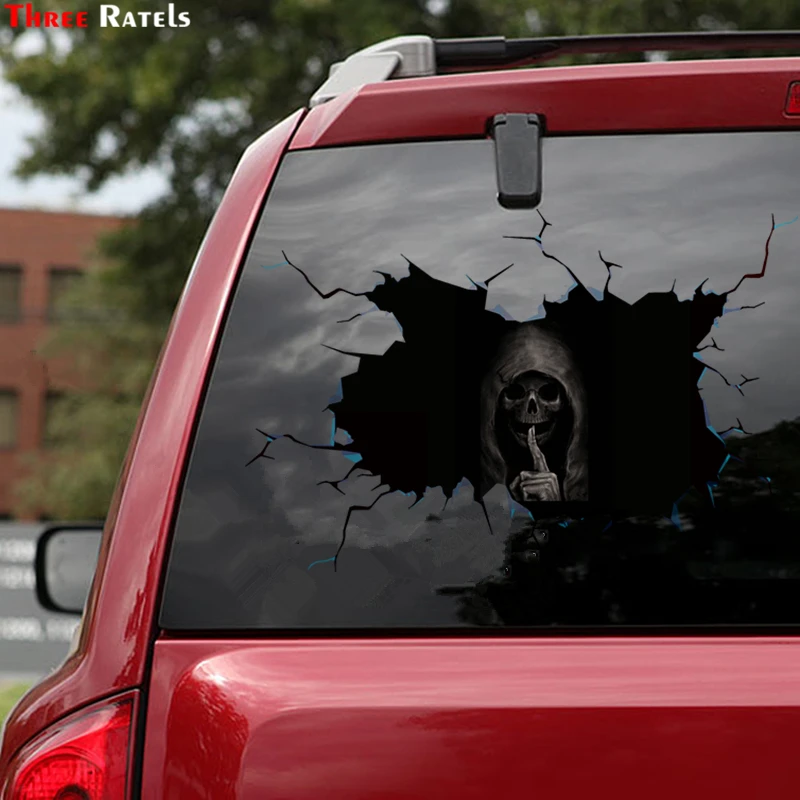 

Счастливый Хэллоуин, наклейка на пол, ужас, тихий череп, автомобиль, наклейка, декор Вечерние