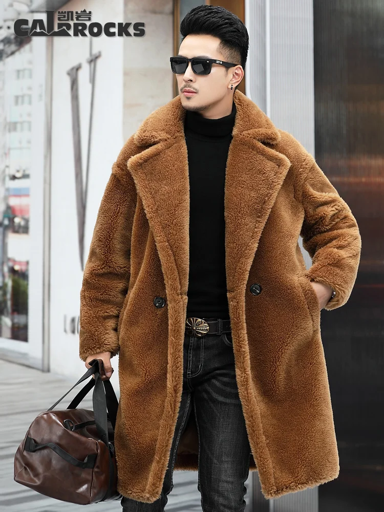 Cappotto in pelle da uomo invernale pelliccia orso integrato Cashmere  cappotto lungo in Alpaca cappotto in pelle da uomo in pelliccia giacca in  pelle di pelliccia - AliExpress
