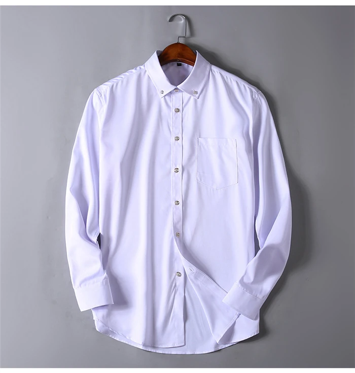 Плюс Zise 5XL 6XL 7XL мужская деловая Повседневная Однотонная рубашка Классический стиль свободная Мужская рубашка с длинным рукавом мужская брендовая одежда