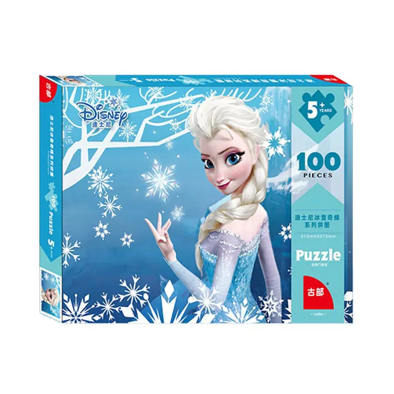 Disney Princess frozen Elsa anna puzzle 100-200-500Pieces Jigsaw children's educational toy for girls 5-6-14 years old gift jigsaw puzzles educational puzzles