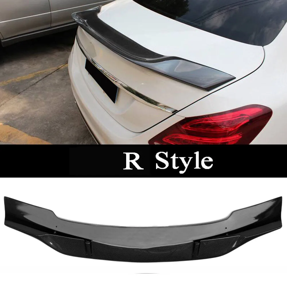 Задний спойлер багажника из углеродного волокна для Mercedes Benz C class W204 4 Doors 2007 2008 2009