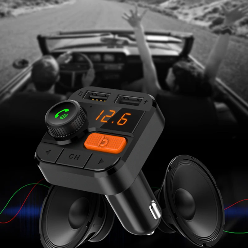 Bt82D беспроводной Bluetooth 5,0 автомобильный fm-передатчик автомобильный телефон модулятор Tf автомобильное радио Mp3 плеер Поддержка карты Tf U диск Usb зарядное устройство