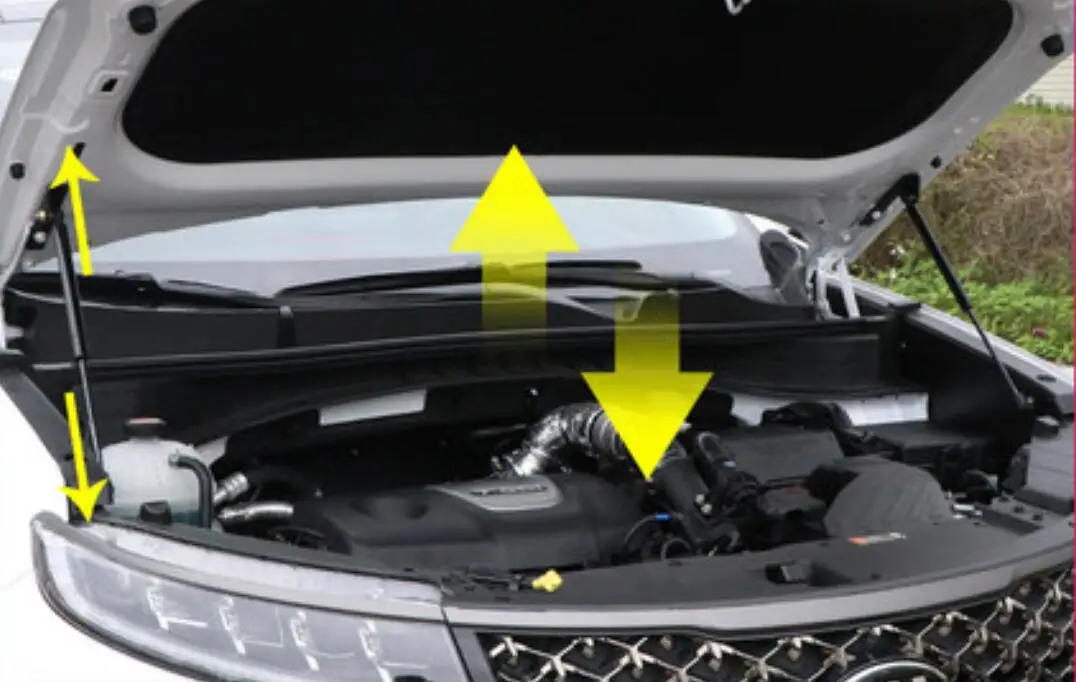 Для kia нового поколения/KX5- автомобиль передняя крышка капота двигателя гидравлический стержень, пружинный упор шок баров кронштейн стайлинга автомобилей