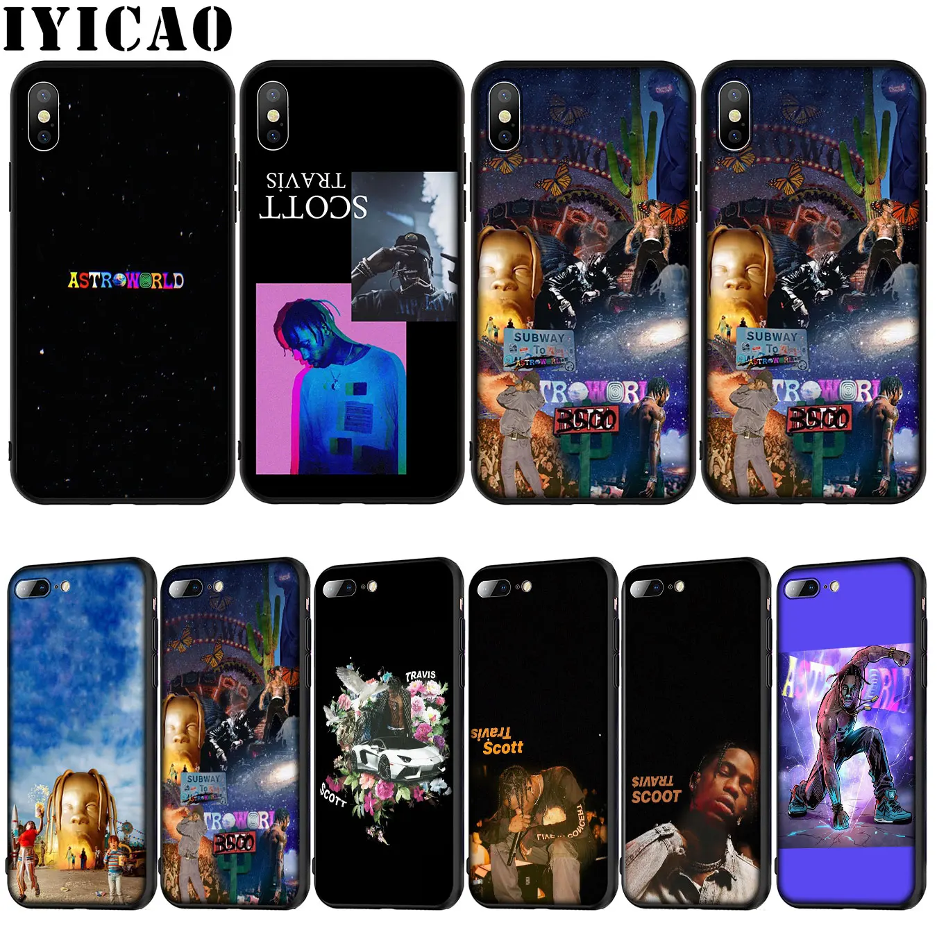 Astroworld Трэвиса Скотта поп Мягкий силиконовый чехол для iPhone XR X XS 11 Pro Max 10 6 6S 7 8 Plus 5 5S