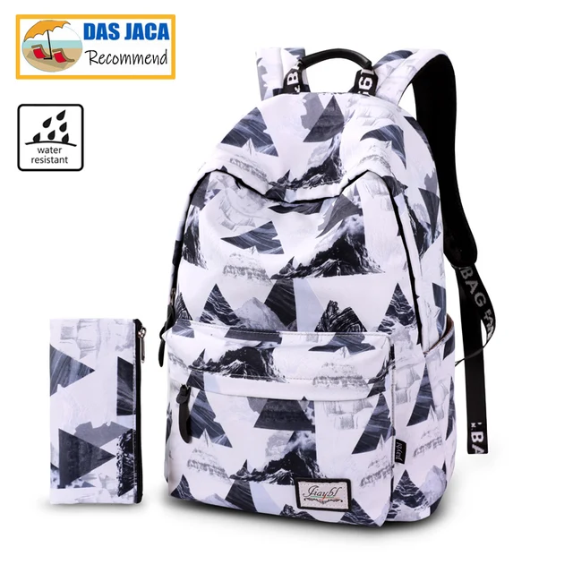 17 18.5inch Water Repellent Casual Women Backpack Nylon Travel Back To School Bag Student Teenage Girls Backpack Mochila 3