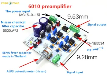 

Free shipping HIFI 6010 Preamplifier board base on Germany MBL6010D preamp Circuit board