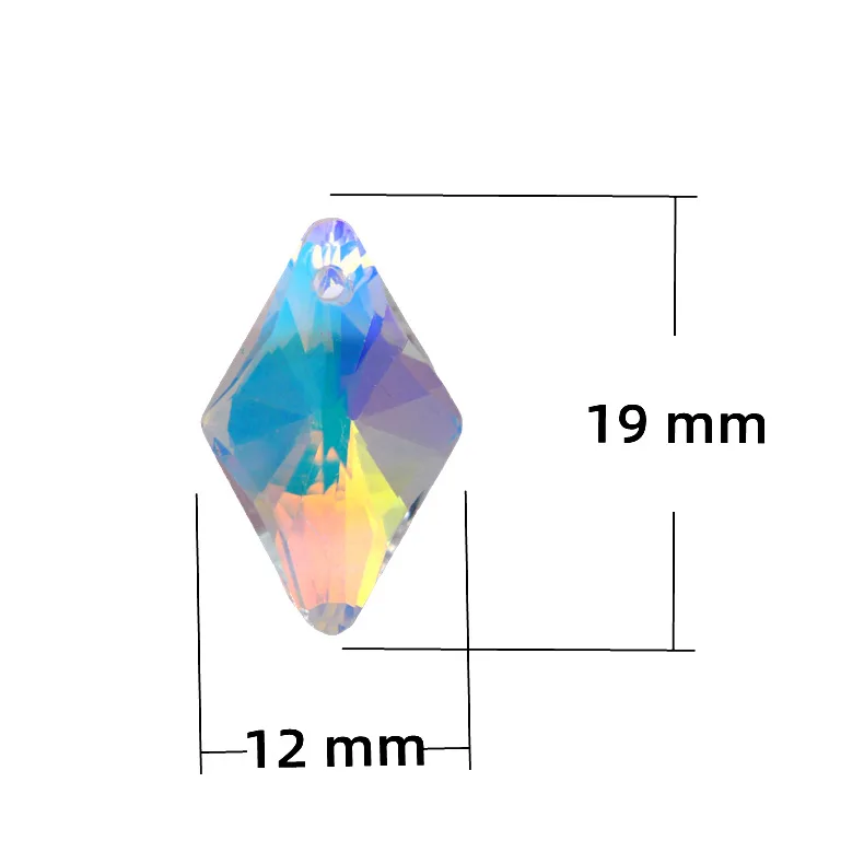 Diy Lighting Accessories Pendant Retro Style Colored Glaze Diamond Pendant Piece Crystal Glass Colorful Pendant