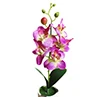 Purple 3D искусственная Орхидея, Бабочка Цветы Поддельные моли flor Орхидея цветок для дома свадьба DIY Украшение модный домашний декор Свадьба D - Цвет: Purple