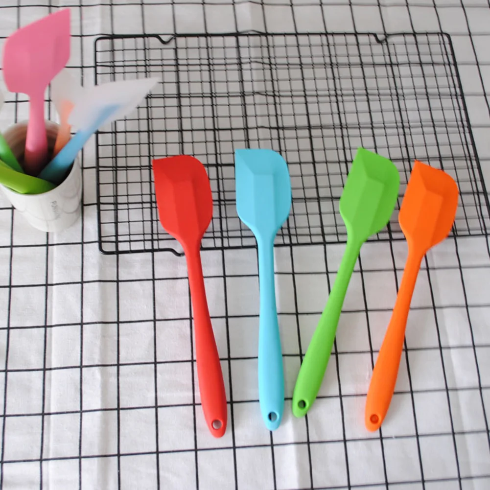 5 шт., силиконовая шпатель с бесшовной ручкой для выпечки, кухонные принадлежности, Кондитерские термостойкие инструменты для приготовления пищи, многофункциональные Висячие инструменты для смешивания