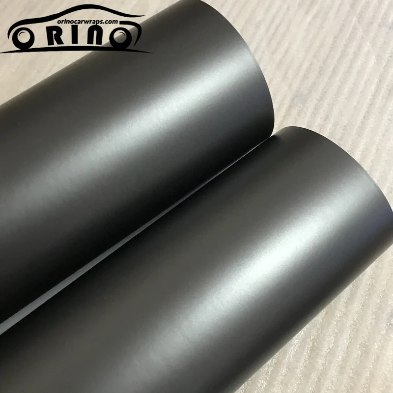 Grey Metallic Chrome Vinyl Film Wrap-4