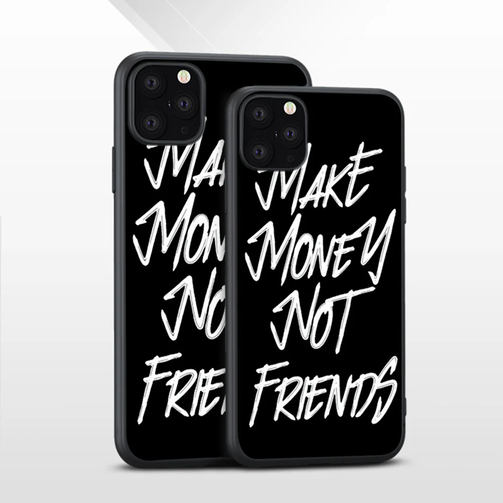 Сделай деньги не друзья чехол для телефона для iPhone X 11 Pro XR XS Max 5S 6 6S 8 7 Plus чехол мягкий TPU чехол для huawei Mate20 P20 Lite