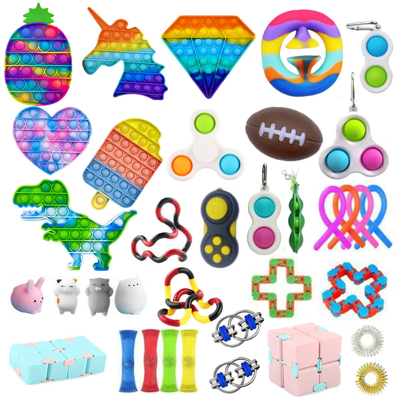 Juguetes para aliviar el estrés para niños y adultos, juguete antiestrés sensorial, antiestrés