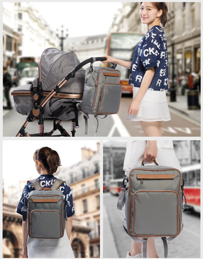 Aboutbaby модная сумка для мам, сумка для подгузников для беременных, большая вместительность, рюкзаки для кормящих мам, дорожный рюкзак, дизайнерские детские сумки для подгузников