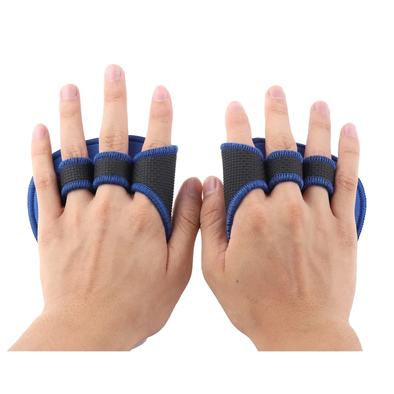 Унисекс анти-скольжение вес тренировки с поднятием тяжестей перчатки фитнес Спорт гантели рукоятки тренажерный зал тренировки рук ладони перчатки