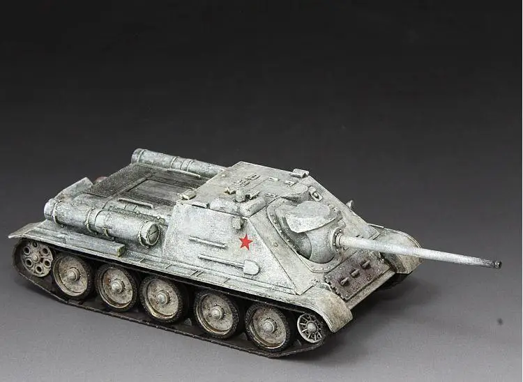 S-MODEL Россия SU-85 зима камуфляж 1/72 Готовая модель танк