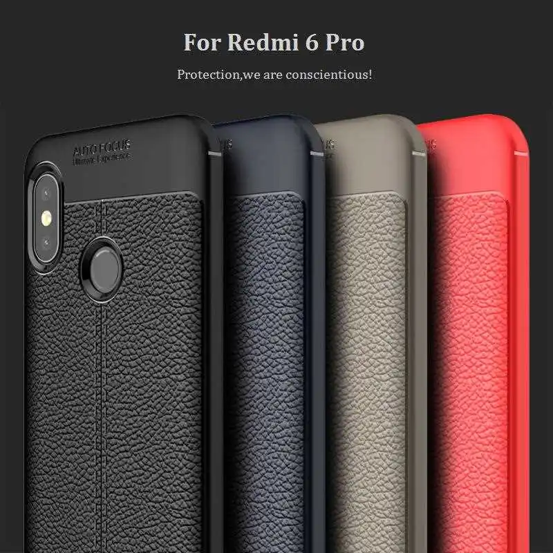 

Mokoemi Lichee Pattern Shock Proof Soft 5.84"For Xiaomi Redmi 6 Pro Case For Xiaomi Redmi 6 Pro Cell Phone Case Cover