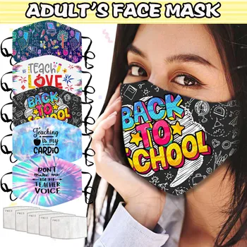 

5Pc mascarillas adult cool mask teacher wind and dust washable and reusable fashion protective mouth and nose mask masque 50*
