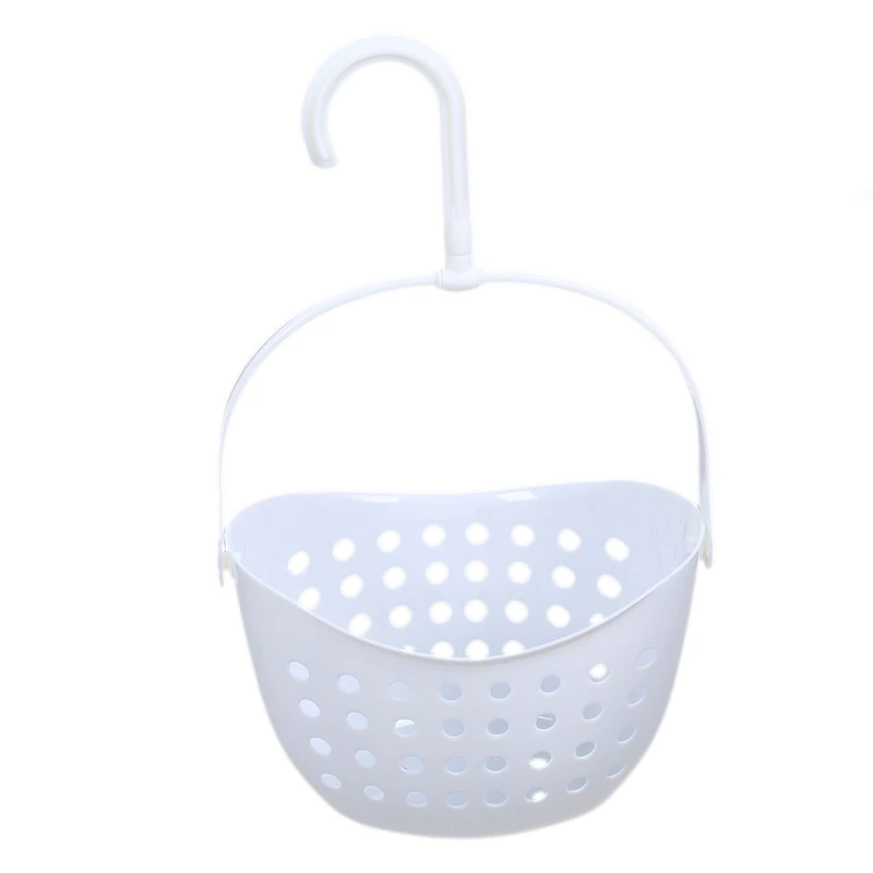 

3 Tier Plastic Basket Shower Caddy Hanging Rack Tidy Shelf Organiser Storage,White