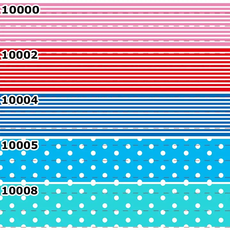 

10yards - Different Sizes - Colorful Dots/ lines Printed Grosgrain Ribbon DIY Accessories