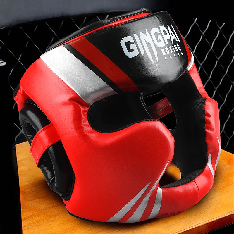 Martial Arts Protector Set Boxing MMA Safety Helmet Head Gear Protectors Adult Child Training Headgear Muay Thai Kickboxing Full-Covered Helmets