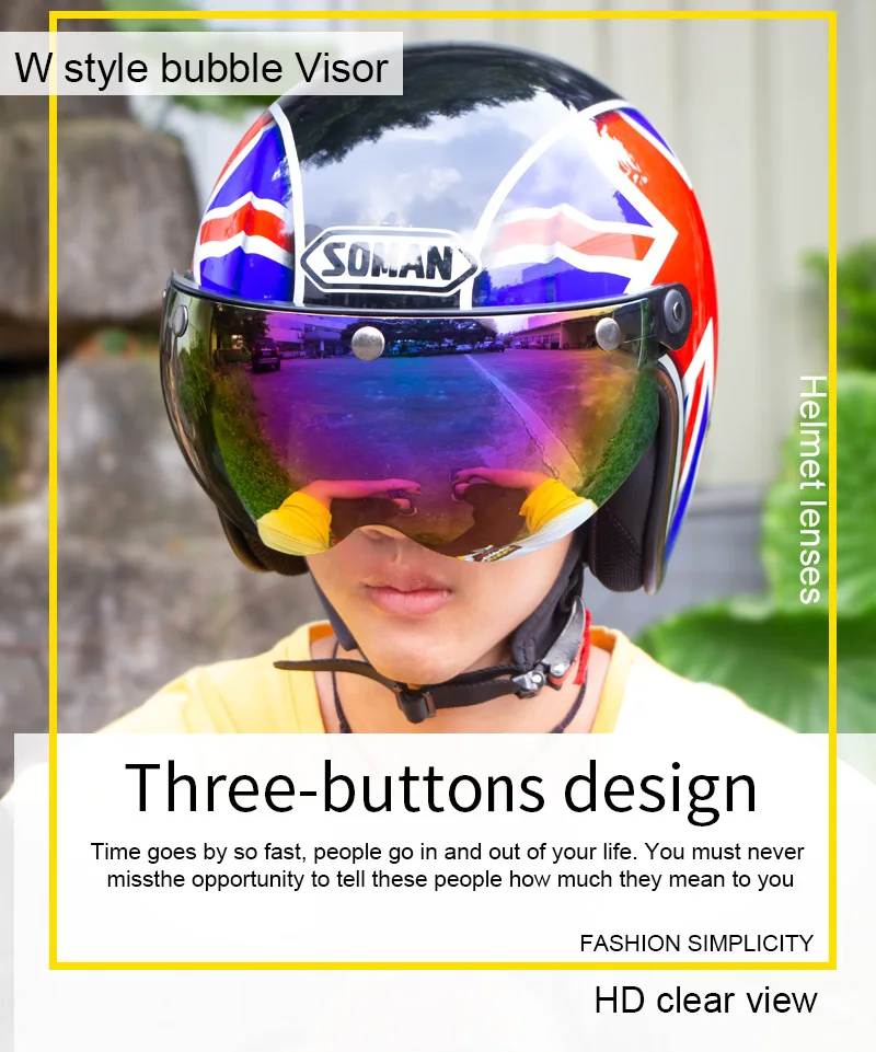 Motorcycle Helmets Visor Anti Uv Bubble 