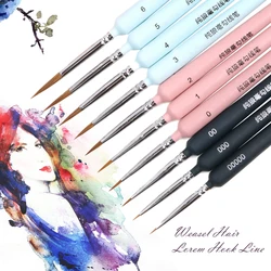 Stylo à crochet Miniature, 10 pièces, pour peinture aquarelle acrylique, brosse à cheveux souple, adapté aux fournitures artistiques, stylos d'art 