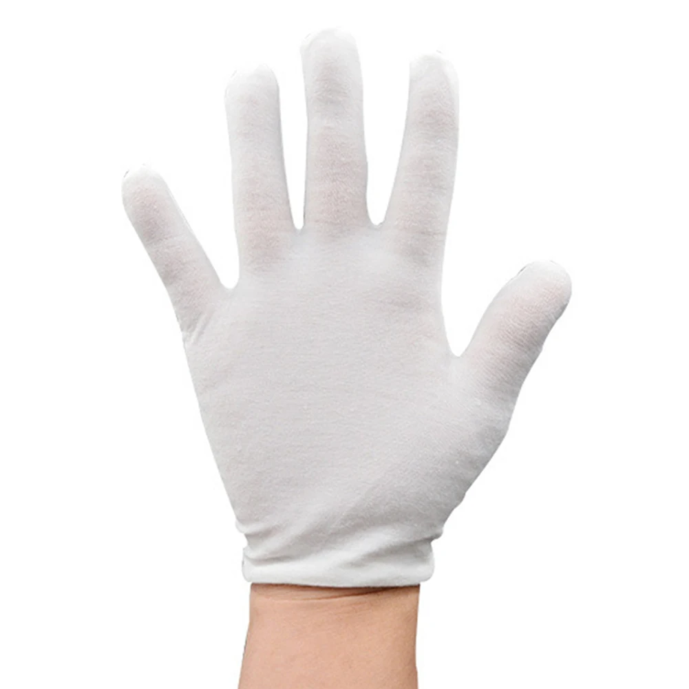 

6 Pair Working Wear Resistant Manicure Cotton Blends Labor Insurance Serving Gloves Sweat-proof Hand Protective Non-Slip