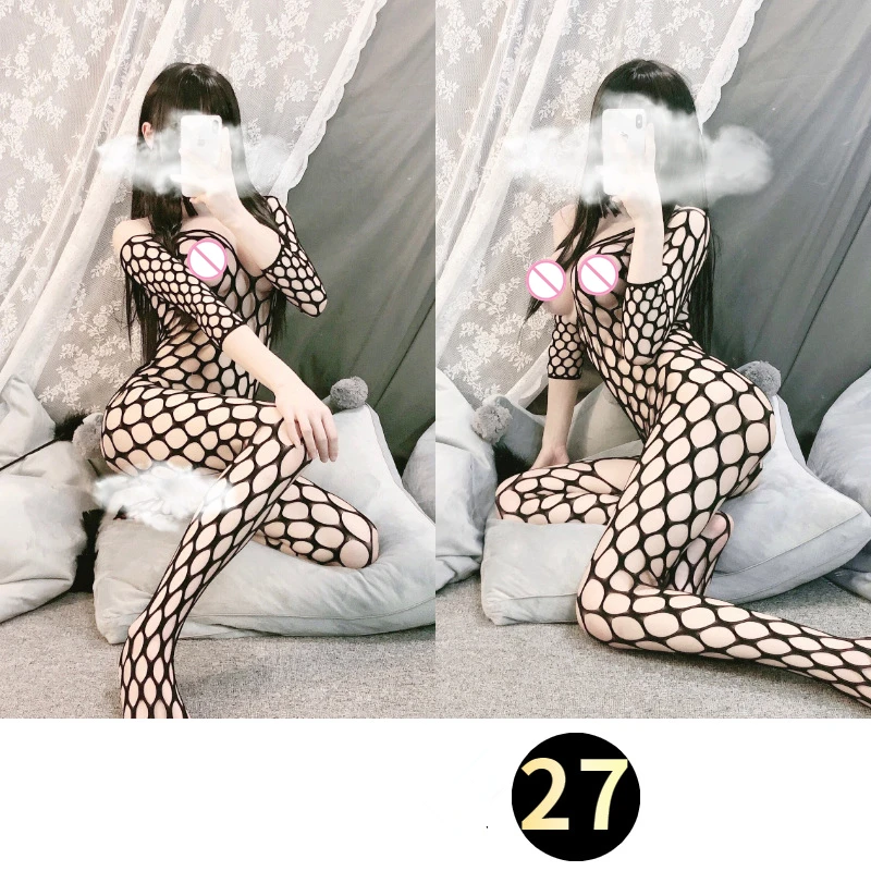 Transparent Erotic Lingerie For Women Hollow Out Mesh Sexy Costumes Porn Teddy Baby Doll Sexy Lingerie Plus Size Sex Clothes 49