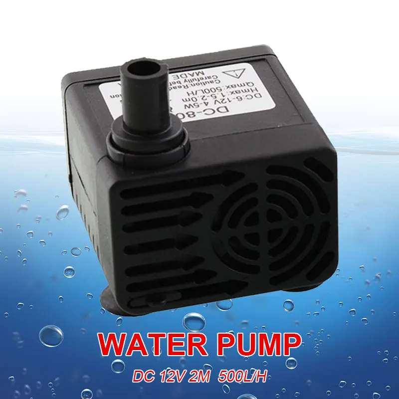 

DC 12V Water Pump 500L/H Super long life 30000 hours Water Circulating