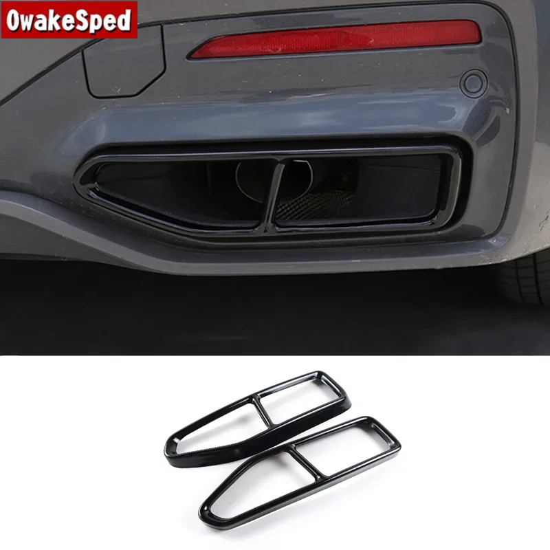 Steel Exhaust Muffler Tail Pipe Cover Kit For BMW Series G11 G12  2019-2020 Car Tail Throat Outlet Trim Decoration Stickers AliExpress