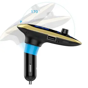 

Auto MP3 Music Player FM Transmitter Car Bluetooth Support TF Card AUX Charger B36B