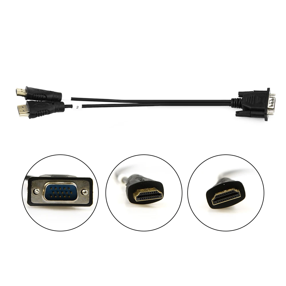 Кабель EDID+ VGA к HDMI кабель для RT809H RT809F VGA кабель для решения проблемы печати и чистки в HDMI порт