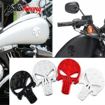 

3d Skull Metal Badge Sticker Decoration Plate Accessories For Car Motorcycle Fuel Tank Eblem